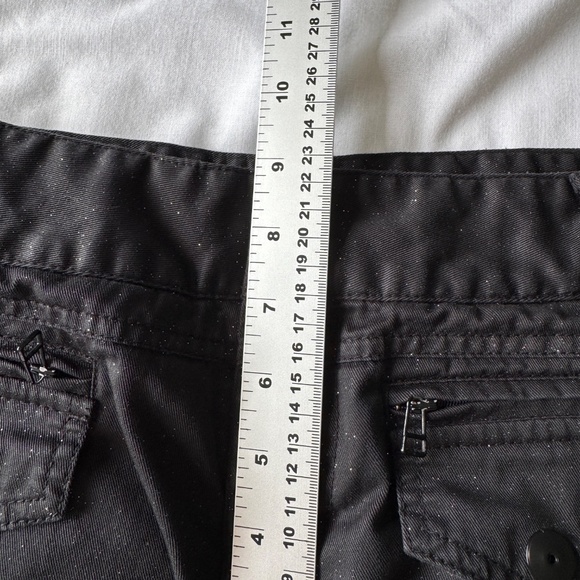 Zara trf Collection Women's Glitter Shortie Shorts Black 10 Summer Festival 1.5" - Picture 11 of 15